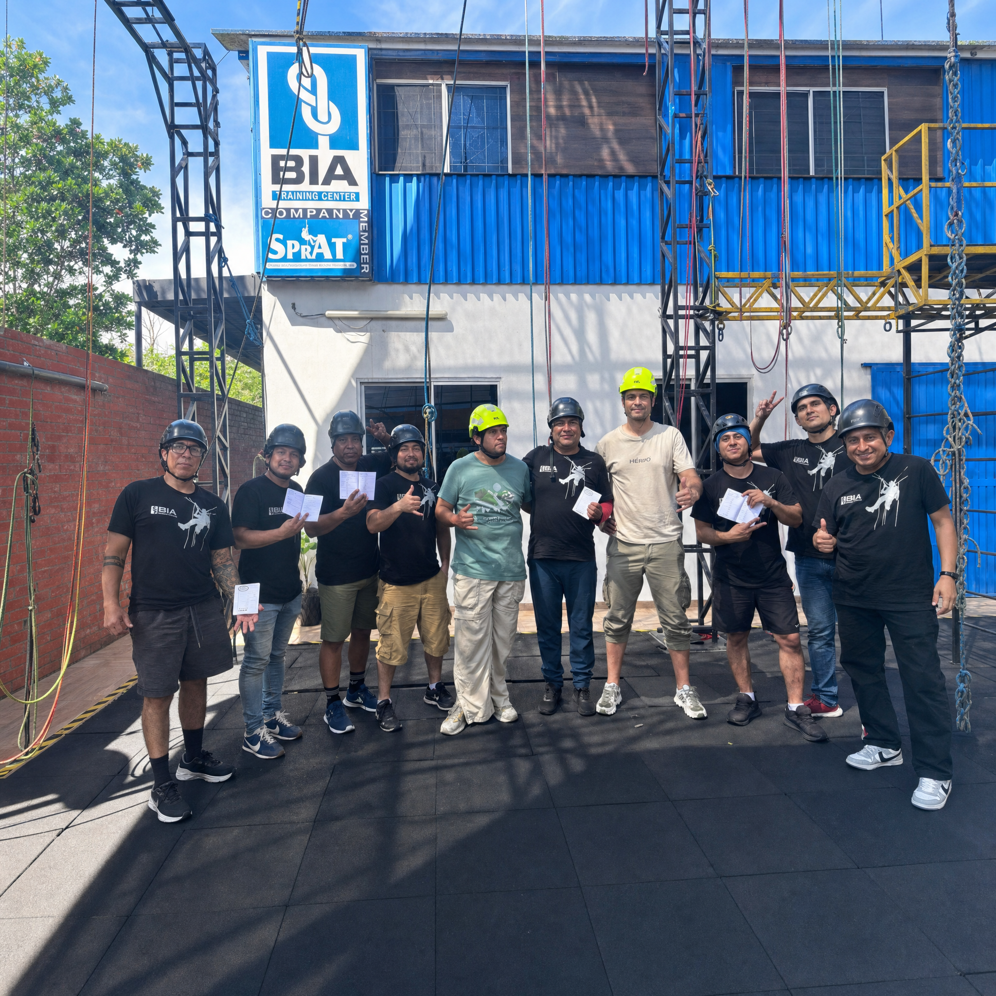 Participants at BIA Training facilities